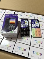 Téléphone portable senior T2820 2,8 pouces triple carte SIM avec radio FM sans fil, clavier et grande batterie 3600 mAh