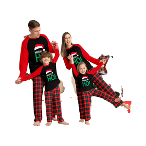Nouveaux pyjamas en molleton de noël pour enfants avec chapeau de lettre imprimé vêtements d'hiver pour la maison pour l'Europe amérique japon corée du sud enfants - Product Image 1