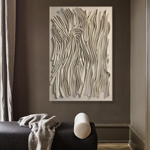 JZ Decoración para el Hogar, <span class=keywords><strong>Arte</strong></span> Mural Hecho a Mano, <span class=keywords><strong>Arte</strong></span> <span class=keywords><strong>de</strong></span> Técnica Mixta, Pintura Abstracta 3D, Obra <span class=keywords><strong>de</strong></span> <span class=keywords><strong>Arte</strong></span> Hecha a Mano - Product Image 5