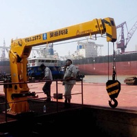 HAOY 3.2 Ton Derek Dek Hidrolik Listrik untuk Kapal Perahu Kapal Pesiar Peralatan Pengangkat Pelabuhan