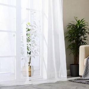 透明窗帘 72 英寸长 薄纱杆筒窗帘套装 2 件套，适用于卧室和客厅（可机洗） - Product Image 3