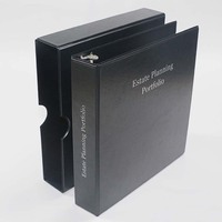 Reliure à trois anneaux en PVC de 2 pouces avec logo personnalisé, économique, professionnelle, de luxe, avec étui de protection