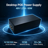 Inyector PoE Gigabit ANPA 48V DC 10/100/1000Mbps con Detección Inteligente, Certificación 3C, Plug&Play, Apilable, 2 Años de Garantía, IP de Escritorio