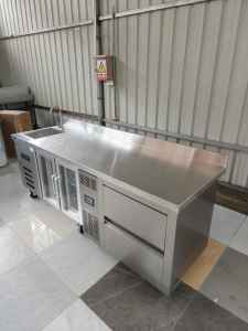 Máquina de Hielo Lanxin Comercial para Bares, Máquina Todo en Uno con Luz Azul, Refrigerador para Tiendas de Té con Leche, Máquina Automática de Hielo en Cubos Grande - Product Image 4