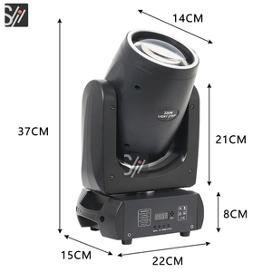 Punto de haz LED 200W luz con cabezal móvil LED profesional <span class=keywords><strong>DJ</strong></span> /Bar/fiesta/espectáculo/máquina de luz de escenario iluminación de discoteca con tira - Product Image 3