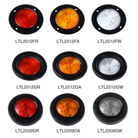 Feux de gabarit avant à LED 12SMD homologués CCC DOT LTL2512GW 12V 24V avec connecteur PL-10 pour camion et remorque