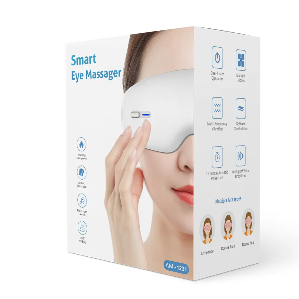 2022 New Design Heat Massager Facial Massager Smart Eyes warm beauty eye cure massager