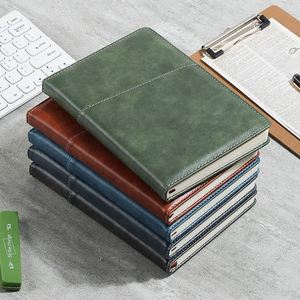 Carnet de notes professionnel A5 personnalisé en cuir PU, couverture rigide, 100 feuilles, pour enregistrement de réunions, pages épaissies, pour bureau simplifié, modèle 2026 - Product Image 1