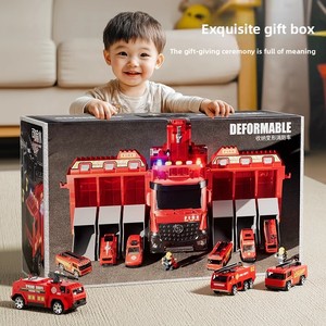 <span class=keywords><strong>Camion</strong></span> <span class=keywords><strong>de</strong></span> pompiers jouet Sam's Rescue, échelle 1:5, multifonctionnel, avec parking, pulvérisation d'eau et échelle escamotable, en plastique - Product Image 3