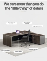 Meubles design de table de bureau table de bureau en forme de L bureau de direction