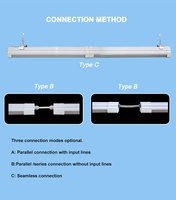 Impermeable 60cm 120cm 150cm Linear Batten IP65 LED Tri-Proof Lighting con 20W 40W 60W 5 años de garantía