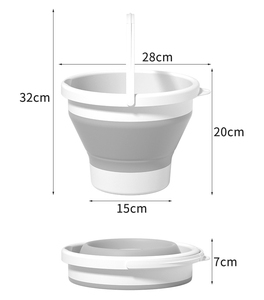 <span class=keywords><strong>Baignoire</strong></span> pliable pour bébé de 5 L, <span class=keywords><strong>seau</strong></span> en plastique pliable pour le lavage et la douche du bébé, utilisation en extérieur - Product Image 2