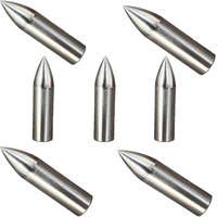 Pointe de flèche en carbone durable de 7mm pour la chasse en plein air, pointe en acier, plume en plastique, accessoire essentiel pour les chasseurs de tir à l'arc