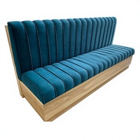 Siège rembourré en velours capitonné avec dossier, banquette pour hôtel, restaurant, café, possibilité de personnalisation