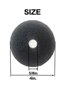 600 Pezzi Dischi Abrasivi in Fibra di Carburo di Silicio 4\" X 5/8\" Foro Incrociato/Rotondo Grana 24-50 per Lucidatura - Product Image 2