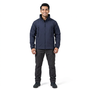 Veste Softshell MX Motocross sur mesure pour homme, col montant avec fermeture éclair pour la conduite en plein air, veste Softshell OEM - Product Image 1