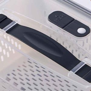 Set di Contenitori per Alimenti in Plastica di Grado Alimentare con Cestello di Drenaggio e Manico, Scatole Sigillate in PP per Mantenere la Freschezza - Product Image 3