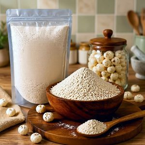 Polvo de Makhana Seco Premium, Proceso AD, Ingrediente Natural Saludable Bajo en Grasa para Snacks, Suministro a Granel para Exportación desde India - Product Image 1