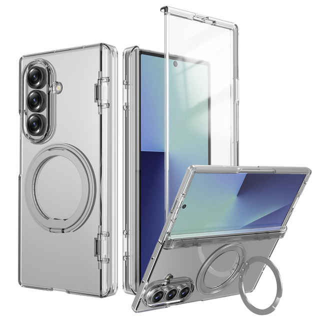 Shockproof Matte Hinge case for Z Fold 7 with clear Glass Flim case for Samsung Galaxy Fold 7 Camera Protect Cover protection