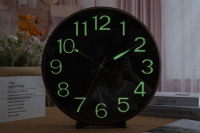 Veilleuse lumineuse numéros 3D horloge murale de luxe européenne pour la maison