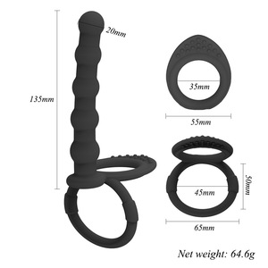 Juguetes Sexuales Anales 2023, Dildo de <span class=keywords><strong>Doble</strong></span> Penetración y Tapón <span class=keywords><strong>Anal</strong></span>, Estimulador de Punto G, Anillo para Pene, Bolas Anales Sin Vibradores - Product Image 6