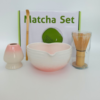 Kit Cérémoniel Matcha Vert Personnalisé 8 Pièces avec Logo, Outils Matcha Bol Bambou Chasen Fouet, Accessoires Matcha, Ensemble Fouet Matcha