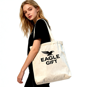 Eco Friendly Reusable Foldable Tote With Custom Printed Logo Flat Bottom No <b>Side</b> Design Durable Canvas Cotton Bag - Product Image 2