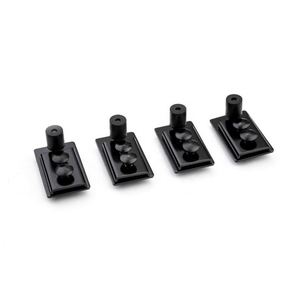 WEKIS Smooth <b>Black</b> Track <b>Bracket</b> Heavy-Duty Steel Brass Barn Door Hardware Soundproof Screw Modern Hotels Buildings - Product Image 6