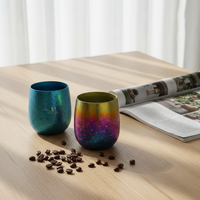 Mug de voyage en titane pur à double paroi, isolation thermique 0-6 heures, pour hommes, femmes, enfants, utilisation en extérieur, design minimaliste