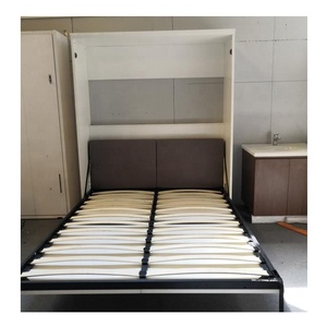 Muebles Ahorradores de Espacio para el Hogar ATWB001B, Sofá <span class=keywords><strong>Cama</strong></span> <span class=keywords><strong>Vertical</strong></span> Plegable de Madera, <span class=keywords><strong>Cama</strong></span> Murphy con Sofá - Product Image 3