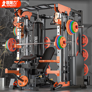 Xinjuli מכונת סמית 'ציוד כושר ביתי מקיף מתלה כוח רב תכליתי עבור ספסל סקוואט לחץ קווט - Product Image 5