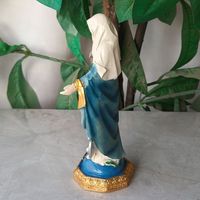 Statue créative de la Vierge Marie articles religieux décoration 3D résine artisanat décoration de la maison Souvenirs religieux Sculpture