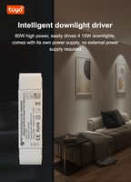 Projecteur intelligent sans fil Tuya Smart Life Zigbee avec variateur d'intensité, réglage de la température de couleur de 2700K à 3600K