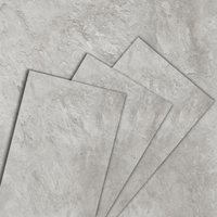 Revêtement de sol en vinyle rigide SPC haut de gamme, aspect bois, antidérapant, gris moderne, 600x1200 mm, OEM Premium