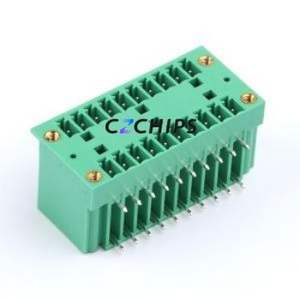 MX15EDGRHM-3.81-2*10P-GN01-Cu-A Plug-in Terminal Block Bent Lead Through Hole,P=3.81mm Board-to-Board / Socket - Closed - Product Image 1