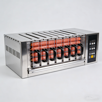 Machine à kebab au mouton commerciale, four à barbecue, four électrique, machine à rôtisserie rotative
