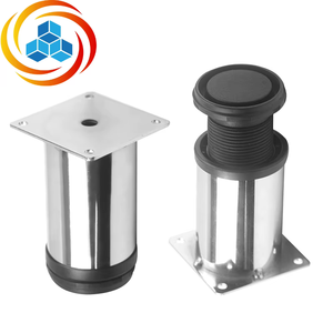 Pieds de table modernes en métal, réglables et polis, pour meubles, bureaux, chaises, canapés et armoires - Vente chaude - Product Image 1