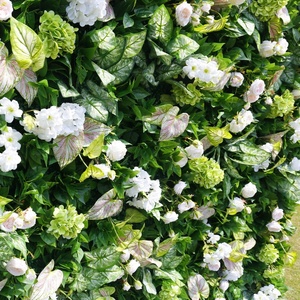 Décoration murale personnalisée en fleurs et plantes artificielles pour mariages et fêtes d'anniversaire - Product Image 4