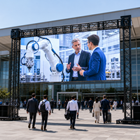 Module LED extérieur P3.91 IP65 à connexion rigide pour écran de fond d'événement, démonstration de robot industriel, présentation de marque, projets