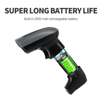 Lector de Códigos de Barras Inalámbrico Qr 1D 2D, Escáner Portátil Android con Bluetooth y Base de Carga, Memoria Stock X-1901B