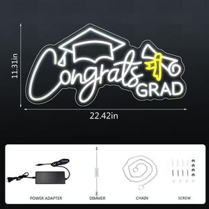 Congrats GRAD Neon dẫn đăng ký thay đổi độ sáng tường trang trí nội thất cho Đảng hình ảnh lớp <span class=keywords><strong>2025</strong></span> lễ kỷ niệm món quà tốt nghiệp New Đèn Neon thiết kế - Product Image 5
