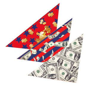 Custom Printed Triangular Scarf <b>For</b> Dogs And <b>Cats</b> With Us Dollar Design All Seasons Pet <b>Clothes</b> Funny Style - Product Image 1