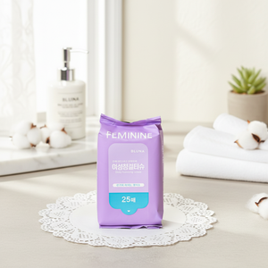 Bluena 25 feuilles de tissus nettoyants féminins pour femmes Lingettes de qualité supérieure pour le confort et l'hygiène - Product Image 3