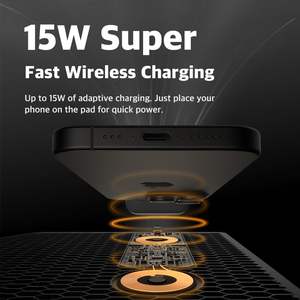 Alfombrilla de Carga Inalámbrica para Ratón de PC y Portátil, Accesorio de Oficina de Cuero PU de Carga Rápida, Gran Venta - Product Image 5