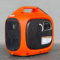 Générateur Inverseur Portable 2000W Silencieux à Essence avec Batterie au Lithium et Démarrage Électrique pour le Camping en Extérieur