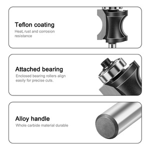 Tùy chỉnh ODM chế biến gỗ phẳng-dưới chiêng phay cutter hình vòng cung Góc làm tròn dao mang cho cầu thang sàn phay - Product Image 3