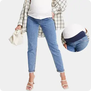 妊娠中の女性のためのマタニティジーンズ妊娠中のジーンズパンツ妊娠中の女性の看護パンツ