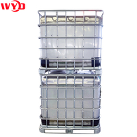 Réservoir de stockage IBC en acier inoxydable de 1000 L pour l'azote liquide et l'industrie du latex en forme rectangulaire ou carrée