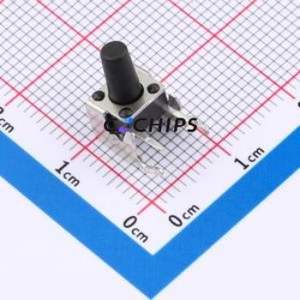 SMG-01Z-H100A1 Tactile Switch Bent Lead Through Hole-4P,7.5x7mm Switch Single Pole Single Throw Round Button 2.5N 7.5mm - Product Image 1