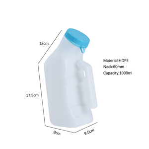 1 lít nước tiểu container màu xanh nam nữ nước tiểu đi tiểu chai nhựa du lịch nước tiểu chai với nắp sáng - Product Image 3